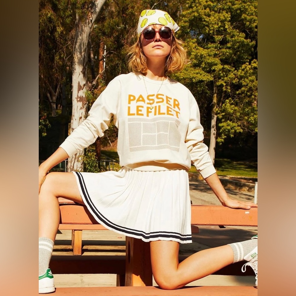 Clare V x Racquet Passer Le Filet Sweatshirt